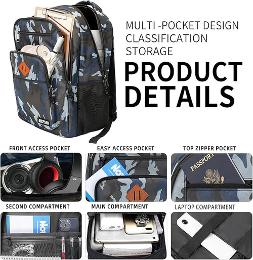 Classic Backpack for Men Women, School Backpack for Girls Boy Teens,15.6 Inch Laptop Bookbag with Reinforced Straps for College High School Work Business Computer Book Bag,mochilas para hombres