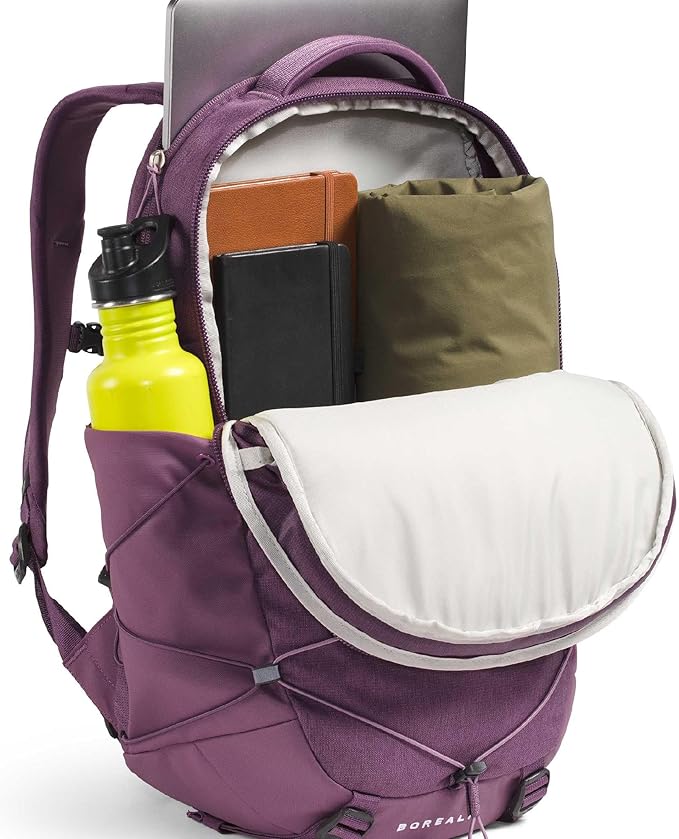 The North Face Women's Borealis Commuter Laptop Backpack - Everyday Travel Bag, Laptop Sleeve, Reflective Details, Chroma Purple Light Heather/Hushed Lavender, One Size