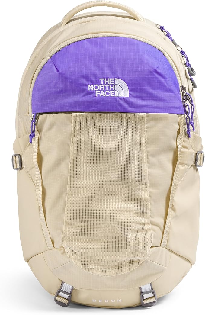 The North Face Women's Recon Everyday Laptop Backpack, Gravel/Optic Violet, One Size