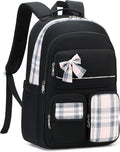 Backpack for Girls,School Backpacks for Teen,Cute College Bags for Women Students Large Bookbag 15.6 Inch Laptop Bag Back Pack Kids Kindergarten Elementary Casual Travel Daypacks Black