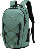AO ALI VICTORY Women's Laptop Backpack 15.6 inch,Travel Backpack for Men,College Bookbag, Lightweight Outdoor Sport Hiking Back Pack, Everyday Daypack, Green