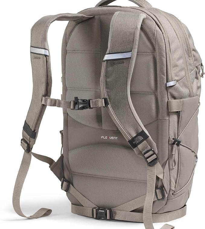 The North Face Women's Borealis Commuter Laptop Backpack - Everyday Travel Bag, Laptop Sleeve, Reflective Details, Stone Slab Light Heather/Stone Slab, One Size