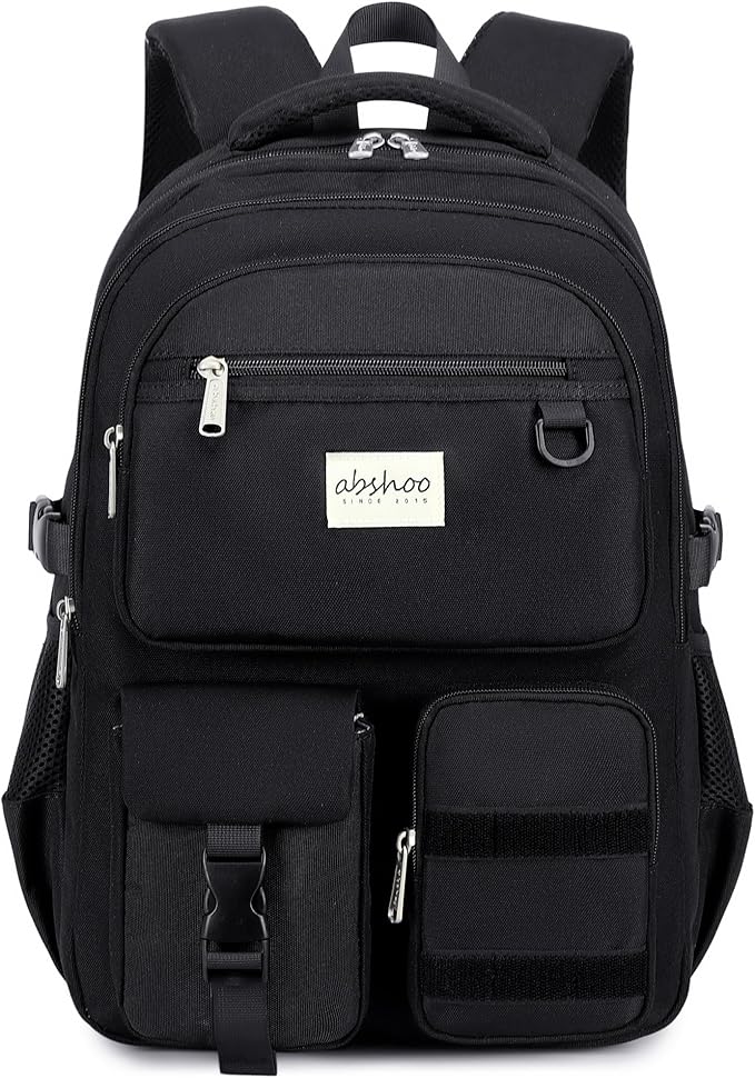 abshoo Large Heavy Duty Backpack For School College Bookbag Casual Multi Pocket Travel Backpacks