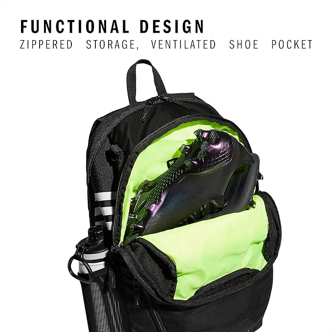 adidas Stadium 3 Soccer Backpack with Ball Pocket, 36L