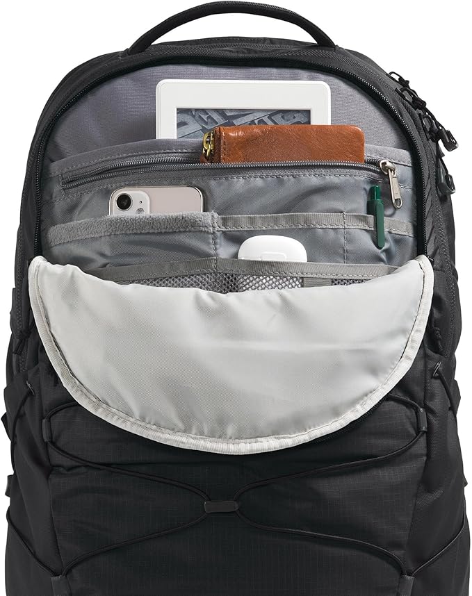 The North Face Borealis Commuter Laptop Backpack - Water Repellent, Laptop Sleeve, Large Main Compartment, TNF Black/TNF Black-NPF, One Size