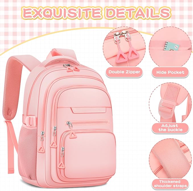 Cute Backpack for School Girls Aesthetic Backpack Women College Bookbag Large Students Laptop Bag Travel Casual Daypack