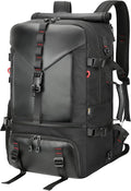 SWICKY Travel Backpack for Men, 40L-50L Flight Approved Carry On Backpack,Hiking Laptop Backpack with Shoe Compartment & Water Bottle Pocket,17 Inch Laptop Sleeve, 3-4 Day Business Travel