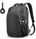 Swissdigital Design Adult Laptop Backpack, College Laptops Backpack with USB Charging Port for Men and Women Fits 16 Inch Notebook with Finder Keychain, Bluetooth Tracker, Item Locator for Keys