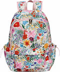 ESVAN Personalized Gifts Backpack Canvas Linen Nylon 17 inch Laptop Bag for Women Casual College