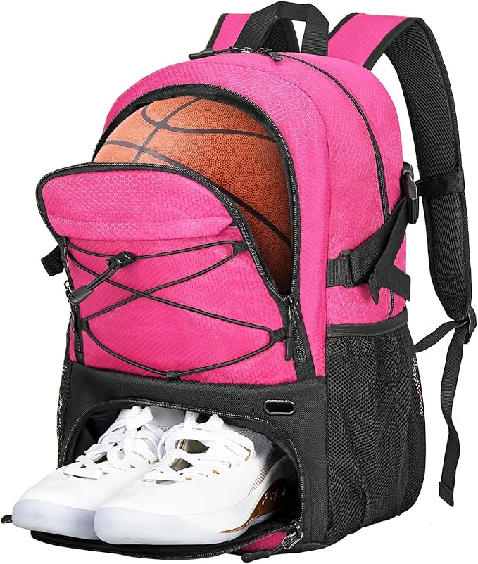 Goloni Basketball Bag,Large Sports Bag with with Separate Ball & Shoe Compartments,Gym Bag for Basketball,Soccer,Volleyball