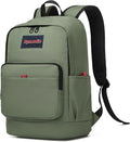 Classic Casual Backpack, Lightweight Daypack with 10 Pockets, Laptop Compartment, EVA Foam Pad (Olive)