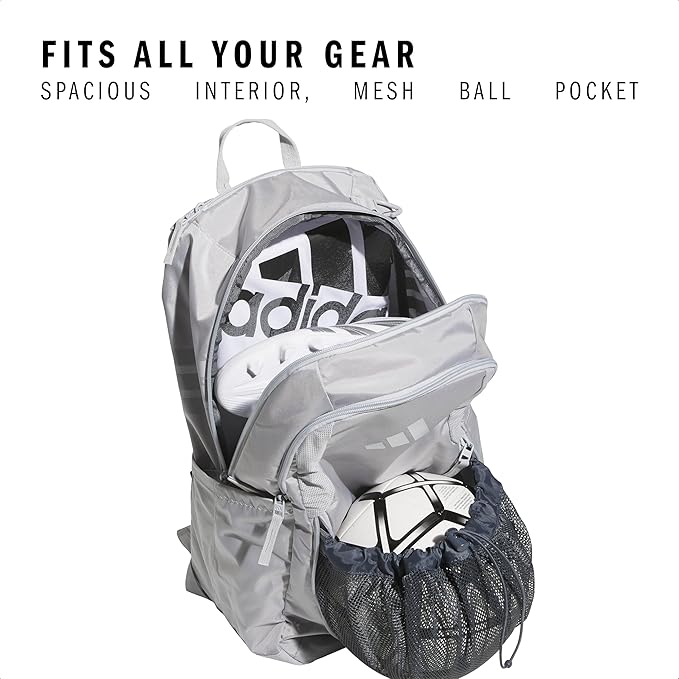 adidas Stadium 3 Soccer Backpack with Ball Pocket, 36L