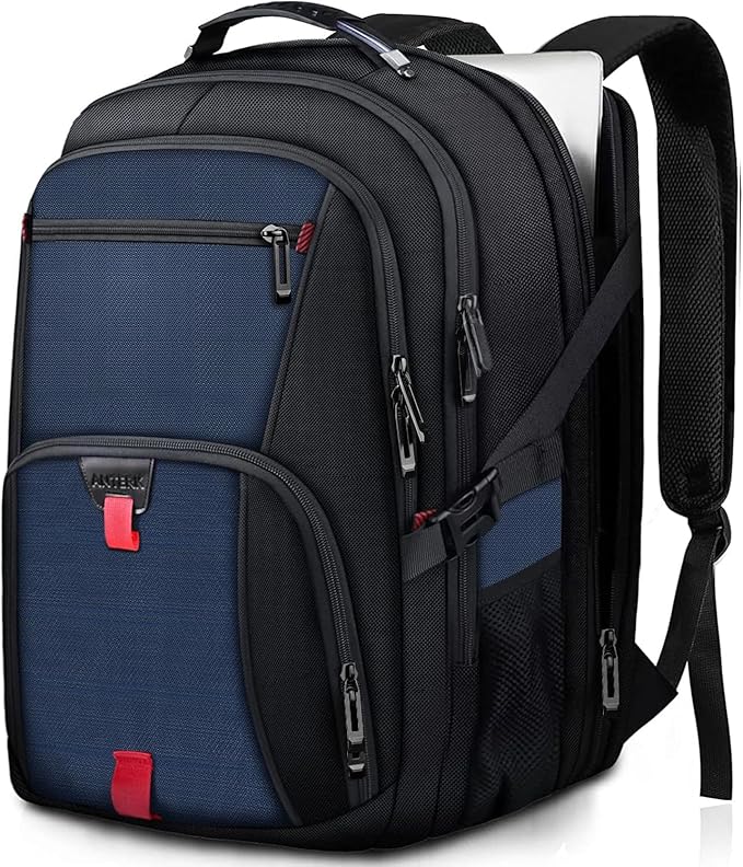 Extra Large Backpack, Travel Laptop Backpack, Sturdy TSA Water Resistant 17.3 Inch Backpacks, Anti Theft Business Computer Backpacks Gifts for Men Women, Blue