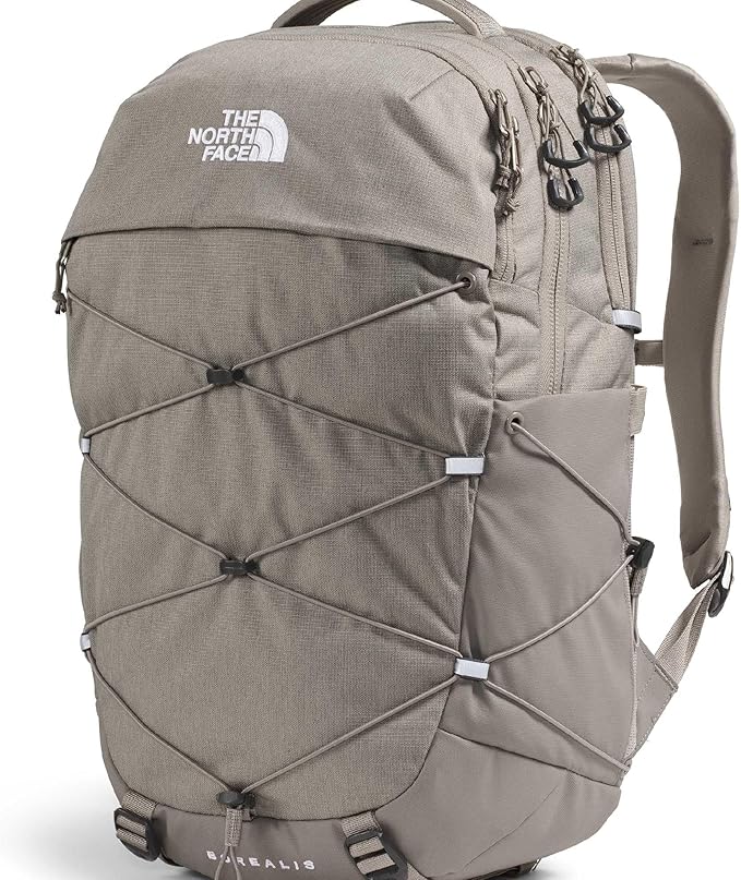 The North Face Women's Borealis Commuter Laptop Backpack - Everyday Travel Bag, Laptop Sleeve, Reflective Details, Stone Slab Light Heather/Stone Slab, One Size