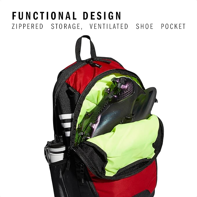 adidas Stadium 3 Soccer Backpack with Ball Pocket, 36L