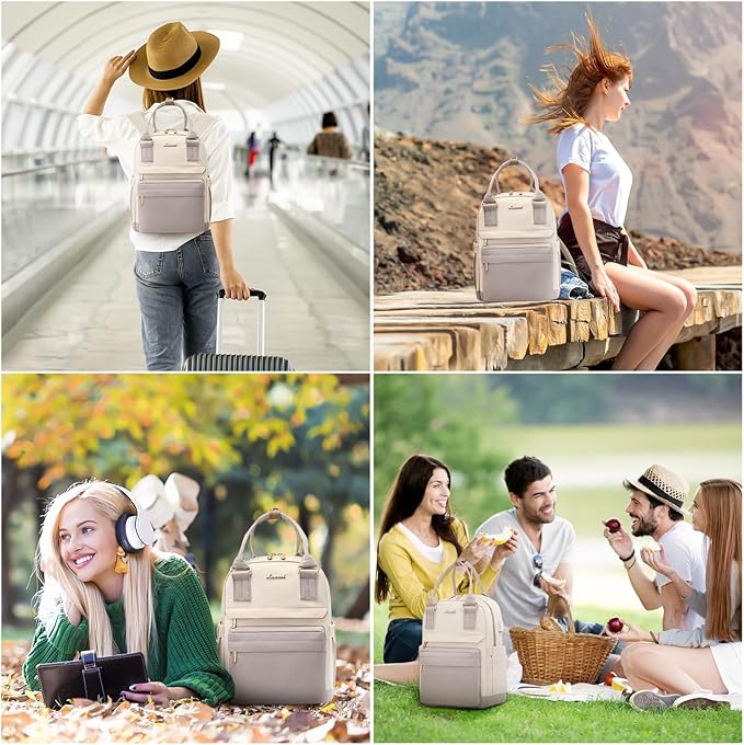 LOVEVOOK Mini Backpack for Women Stylish Waterproof Backpack Purse with USB Port, Cute Daypack for College Travel Party