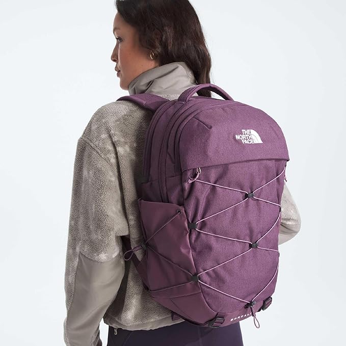 The North Face Women's Borealis Commuter Laptop Backpack - Everyday Travel Bag, Laptop Sleeve, Reflective Details, Chroma Purple Light Heather/Hushed Lavender, One Size