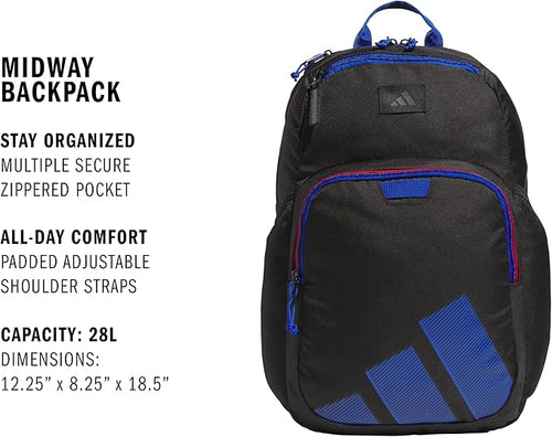 adidas Midway Small Backpack for women and men, durable laptop bag