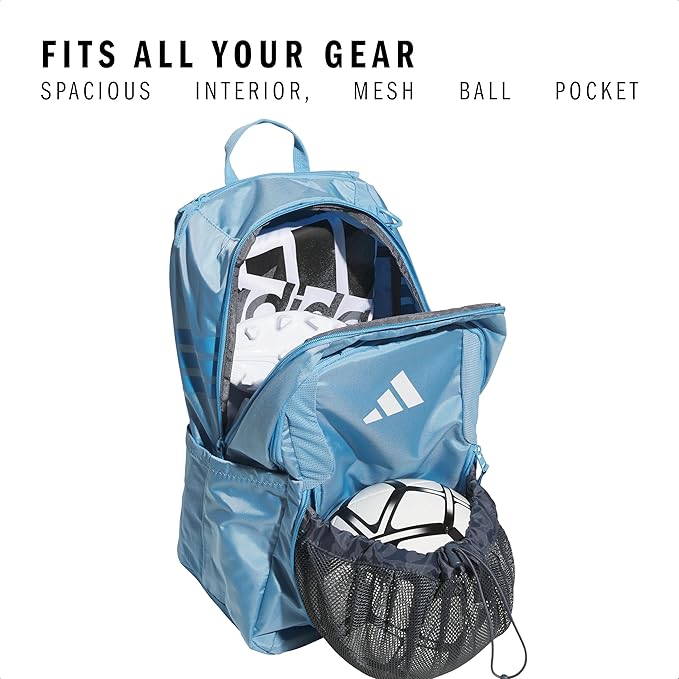 adidas Stadium 3 Soccer Backpack with Ball Pocket, 36L
