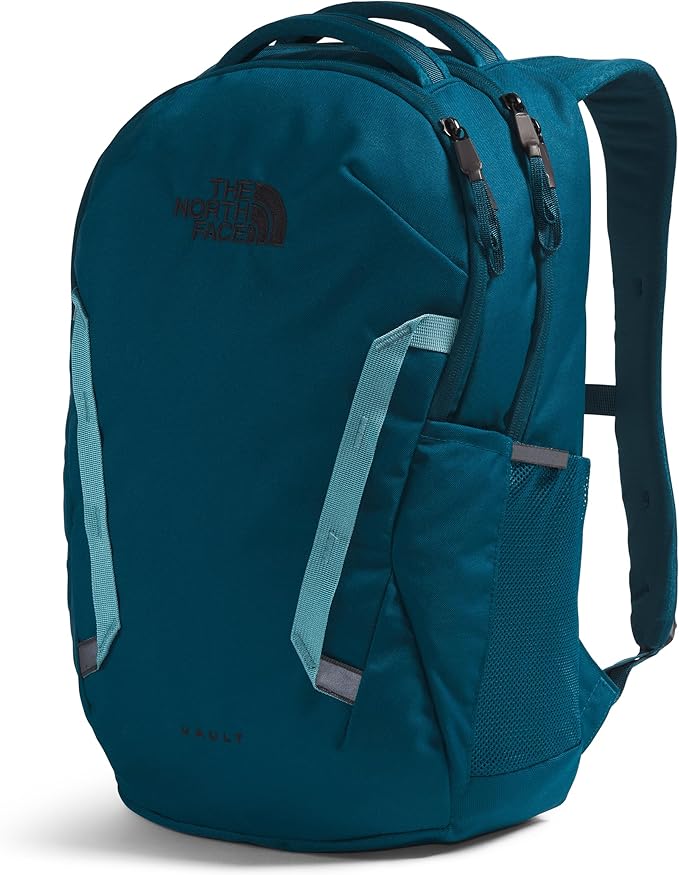 The North Face Vault Everyday Laptop Backpack - PFAS Free, Midnight Petrol/Algae Blue, One Size
