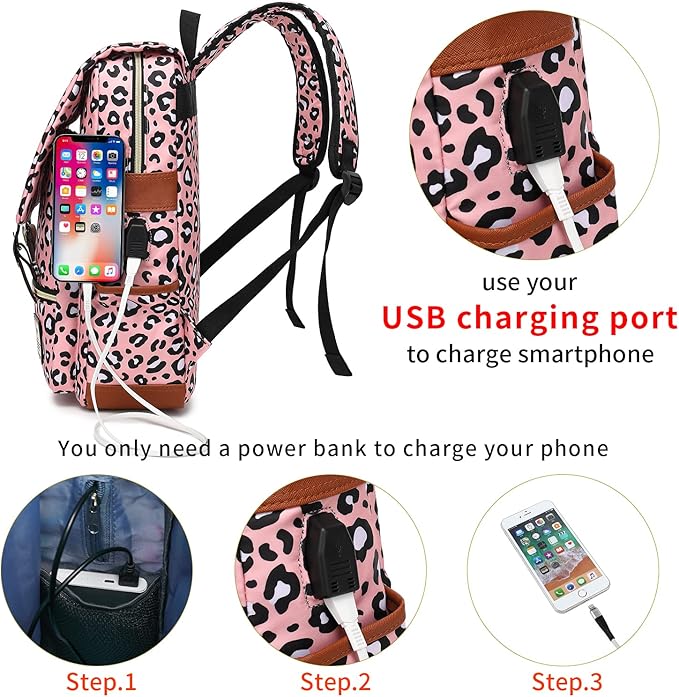 YGR Floral Laptop Backpack for Women, Female, School, Travel, Business, Outdoor Sports, Office, Work