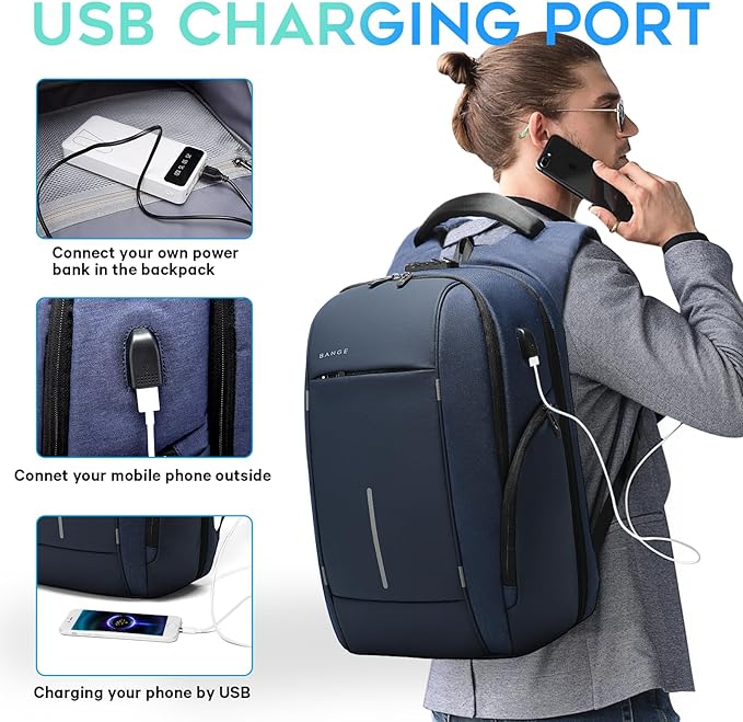 BANGE Backpack for Men, Laptop Backpack for 15.6 Inch Notebook,Lightweight Work Backpacks for Men, Daily Work Backpack for Men and Women…