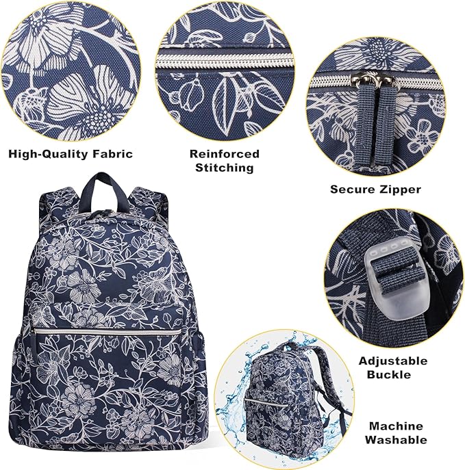 Backpack for School Teens Boys Girls, Lightweight Casual Backpacks for Men and Women, Classic Basic Water Resistant Casual Daypack, 15.6 Inch Laptop Bookbag for College High School Work Travel
