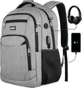 Paude Backpack for School, Laptop, Bookbag for Teen Boys - 15.6 Inch College Backpack for University, Business, Work, Travel