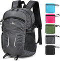Small Hiking Backpack 35L Travel Lightweight Hiking Packable Daypack Water-Resistant Foldable Backpacks for Women Men Camping (Grey)