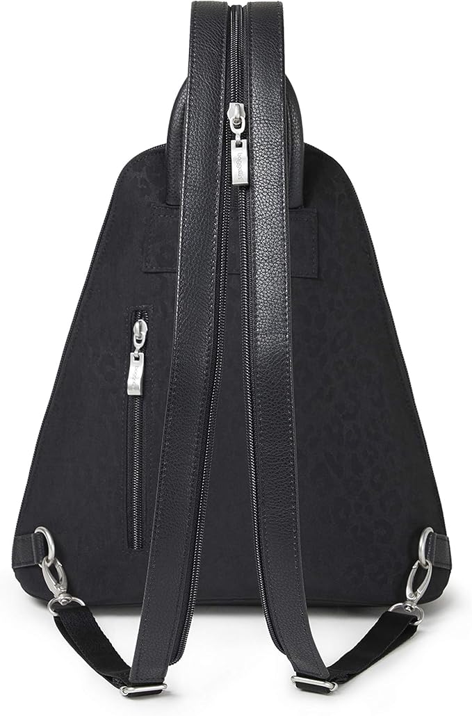 Baggallini Metro Backpack with RFID Phone Wristlet - 9x11 Convertible Sling Bag for Women with Adjustable Shoulder Straps
