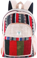 Anitya Hemp Backpack, Multi-Functional Pockets, Eco-Friendly, Unisex, Hiking Daypack, Durable Rucksack