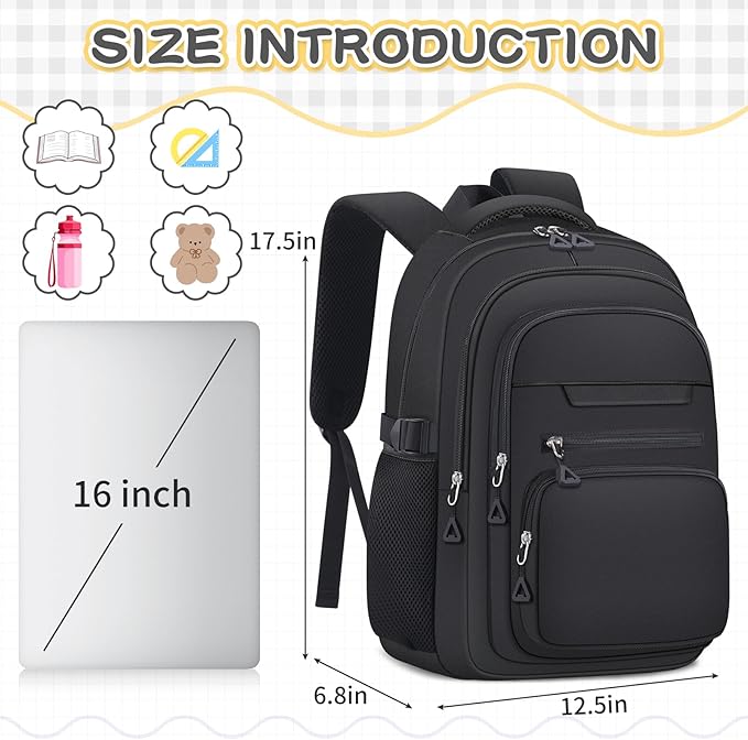 Cute Backpack for School Girls Aesthetic Backpack Women College Bookbag Large Students Laptop Bag Travel Casual Daypack
