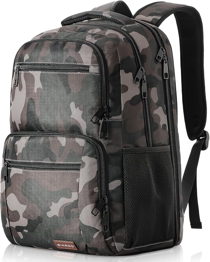 BIKROD Backpack for Boys Men, School Backpack for Teens Girls, Lightweight Casual High School Bookbag, Daily-use Travel Laptop Backpack with USB Charging Port Fits 15.6 Inch Notebook