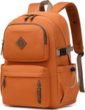 AO ALI VICTORY laptop backpack 15.6 inch anti theft travel backpacks for men and women large college bookbag work business daypack middle high school bag for girls boys teens students brown