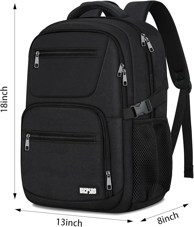 Black backpack for school, School Backpack for boys teens, Laptop Backpacks for men, College high middle school bookbag Fits15.6 Inch Laptop with Reinforced Straps, Boys backpack, Book bag
