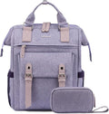 LOVEVOOK 17 Inch Backpack for Women, Laptop Bag Teacher Nurse Work Bags, Large Travel Backpack Business Computer Laptop Bag, College Backpack Stylish Daypack, Light Purple