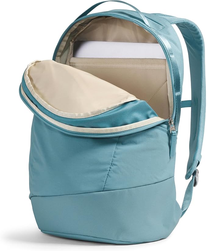 The North Face Women's Isabella 3.0 Backpack | Everyday Travel Bag with 16" Laptop Sleeve, Water-Repellent Finish, Women-Specific Fit, Blue Eclipse Light Heather/TNF White, One Size