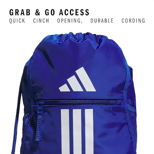 adidas Alliance Sackpack – Drawstring Backpack for Sports, Small Gym Bag