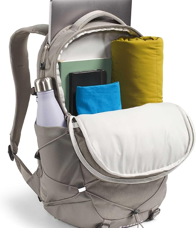 The North Face Women's Borealis Commuter Laptop Backpack - Everyday Travel Bag, Laptop Sleeve, Reflective Details, Stone Slab Light Heather/Stone Slab, One Size