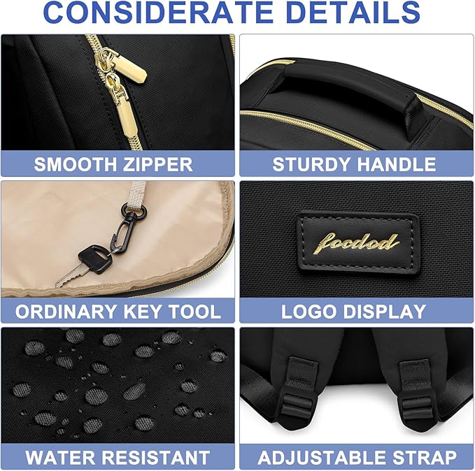 Laptop Backpack for Women Bookbag: 15.6 inch Work Backpacks with Pouch Pocket for Large Capacity Cup & USB Charger College Book Bag Travel Business Nurse Teacher Bookbags Anti-theft Back Pack