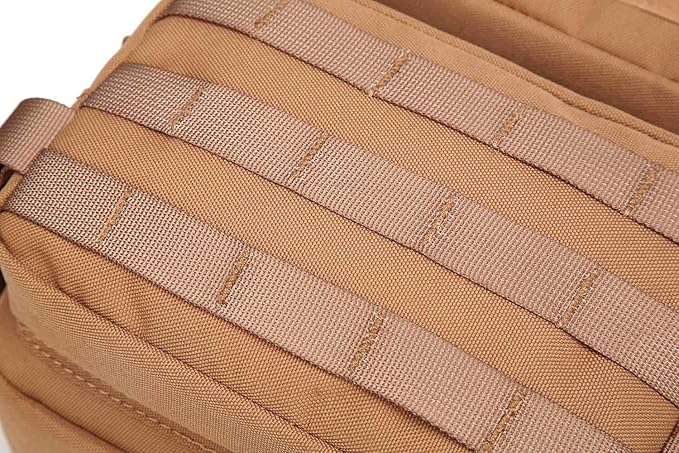 9L Mini Backpack for Women, 9L Small Hiking MOLLE Backpack for Gym, Travel, Camping (Brown)