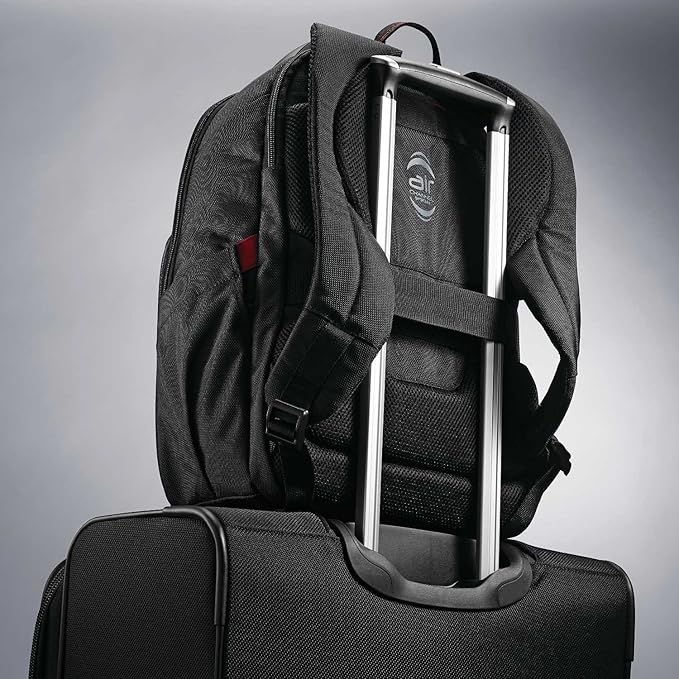 Samsonite Xenon 3.0 Slim Laptop Backpack, 1680D Ballistic Polyester, Fits 15.6” Laptop, TSA Compatible, Air Mesh Back Padding, Tablet Pocket, Smart Sleeve, Quick Stash Pocket, Durable & Lightweight