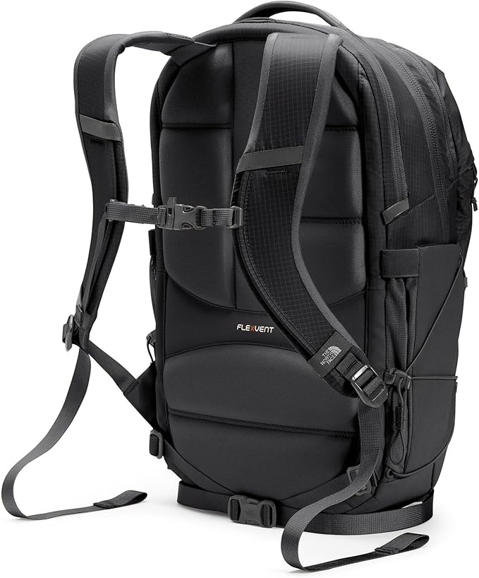 The North Face Women's Borealis Commuter Laptop Backpack - Everyday Travel Bag, Laptop Sleeve, Reflective Details, TNF Black/TNF White-NPF, One Size