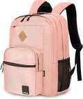 Goloni Lightweight Laptop Backpack 1.1Lbs, 36L Wear-Resistant Water Resistant Backpack with Laptop Compartment for Men Women, College Work Travel Bookbag,Pink