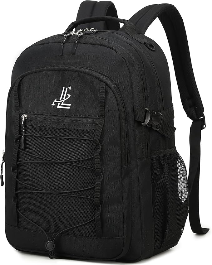 Lanola Man Women Children Casual Daypack Schoolbag Teenage Girls Bookbag Student College School Backpack - Black