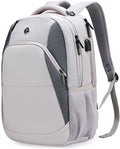 Swissdigital Design Business Laptop Backpack, College Laptops Backpack with USB Charging Port for Men and Women Fits 16 Inch Notebook, Mauve Grey | SD1670-05