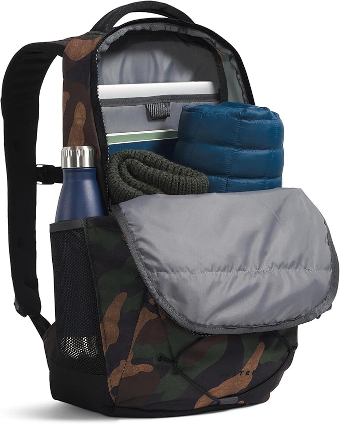 The North Face Jester Everyday Laptop Backpack - Commuter Daypack, Water Repellent, Laptop Sleeve, TNF Black Camo/TNF Black, One Size