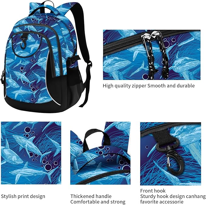 rickyh style School Backpack Travel Bag for Men & Women Lightweight College Back Pack with Laptop Compartmen (23SY)