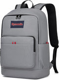 Classic Casual Backpack, Lightweight Daypack with 10 Pockets, Laptop Compartment, EVA Foam Pad (Grey)