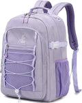 Lanola Kids Backpack for Girls Elementary Primary Middle School Bags for Teens Bookbags Sturdy Durable Travel for Women - Purple